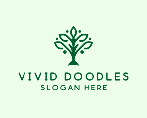 Natural Tree Plant logo design