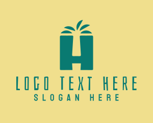 Tropical Nature Letter H  logo