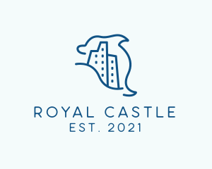 Dolphin Beach Castle logo design