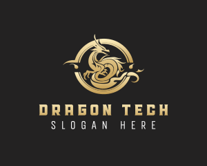 Mythology Dragon Clan logo design