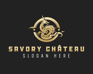 Mythology Dragon Clan logo design