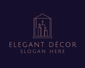 Scented Candle Spa Decor logo design