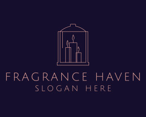 Scented Candle Spa Decor logo design