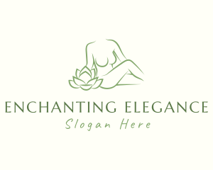 Nude Woman Body logo design