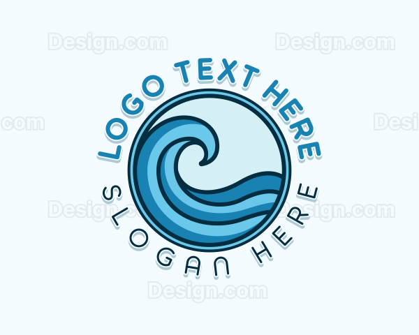 Ocean Beach Wave Logo