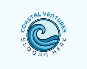 Ocean Beach Wave logo design