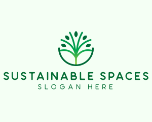 Landscaping Tree Eco logo design