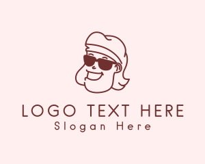 Cool Hipster Guy Logo