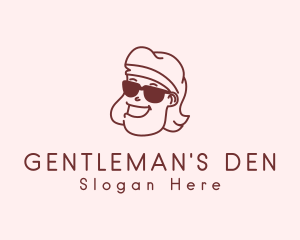 Cool Hipster Guy logo design