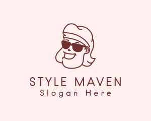 Cool Hipster Guy logo design