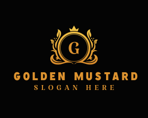 Golden Crown Pageant logo design