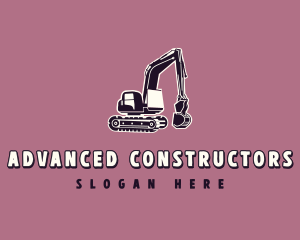 Excavation Quarry Mining logo design