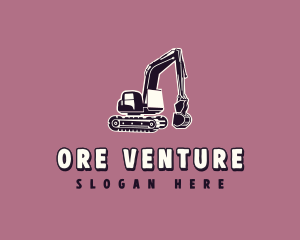 Excavation Quarry Mining logo design