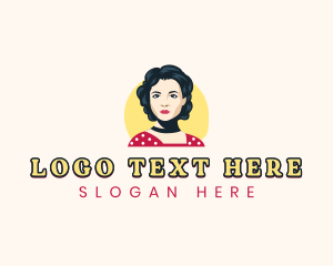 Woman Fashion Pinup Logo