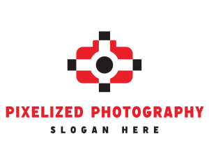 Camera Target Lens logo design