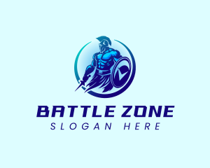 Strong Spartan Warrior logo design