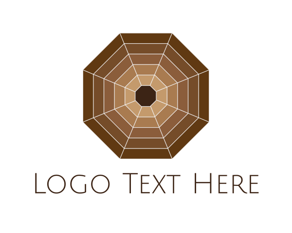 Octagon Spider Web  logo