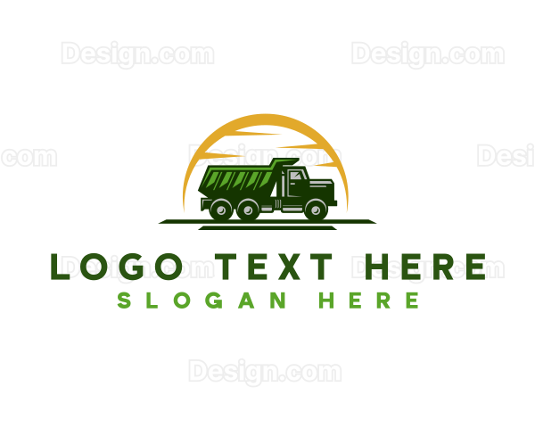 Garbage Dump Truck Logo