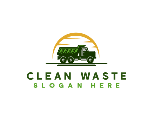 Garbage Dump Truck logo design