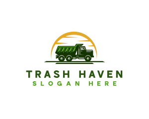 Garbage Dump Truck logo design