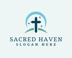 Christian Cross Ministry logo design