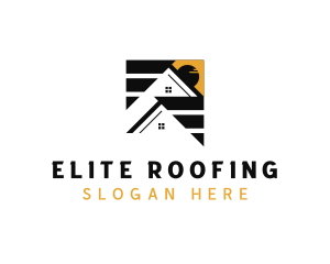 Roofing Real Estate Roof logo design