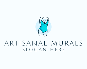 Sexy Bikini Swimsuit Body  logo design