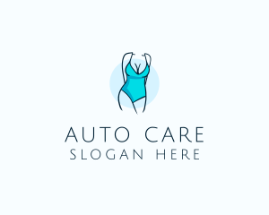 Sexy Bikini Swimsuit Body  logo design