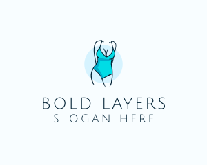 Sexy Bikini Swimsuit Body  logo design