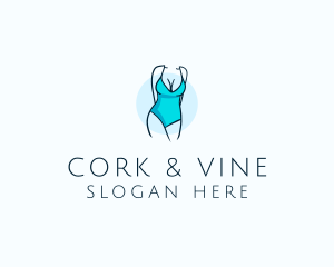 Sexy Bikini Swimsuit Body  logo design