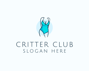 Sexy Bikini Swimsuit Body  logo design