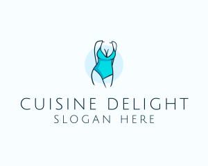 Sexy Bikini Swimsuit Body  logo design