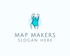 Sexy Bikini Swimsuit Body  logo design