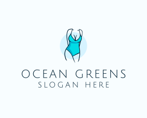 Sexy Bikini Swimsuit Body  logo design