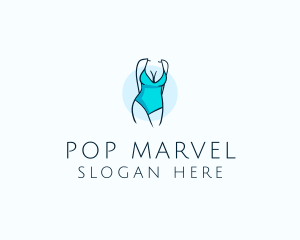 Sexy Bikini Swimsuit Body  logo design