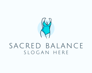 Sexy Bikini Swimsuit Body  logo design