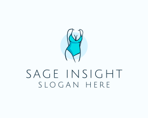 Sexy Bikini Swimsuit Body  logo design