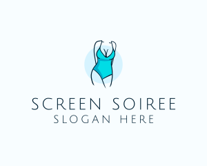 Sexy Bikini Swimsuit Body  logo design