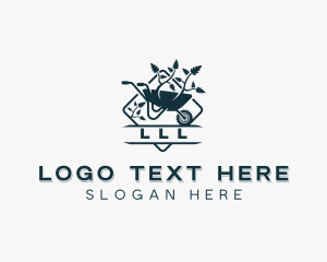 Gardener Wheelbarrow Landscaping logo