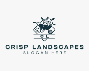 Gardener Wheelbarrow Landscaping logo