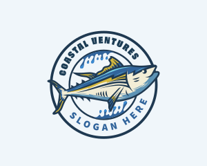 Tuna Fish Fishery logo design