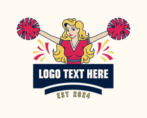 Cheerleader Woman Squad logo