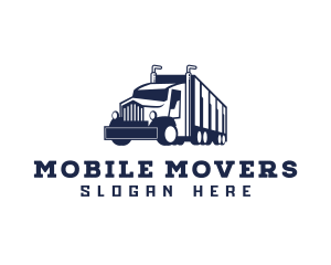 Trailer Cargo Truck  logo design