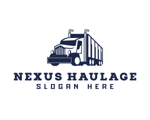 Trailer Cargo Truck  logo design