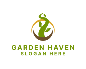 Nature Gardening Plant  logo design