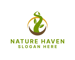 Nature Gardening Plant  logo design