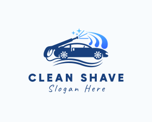 Car Pressure Washer Cleaning logo design