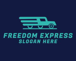 Express Delivery Truck  logo design