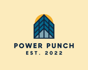 House Solar Panel Power logo design