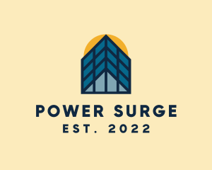 House Solar Panel Power logo design